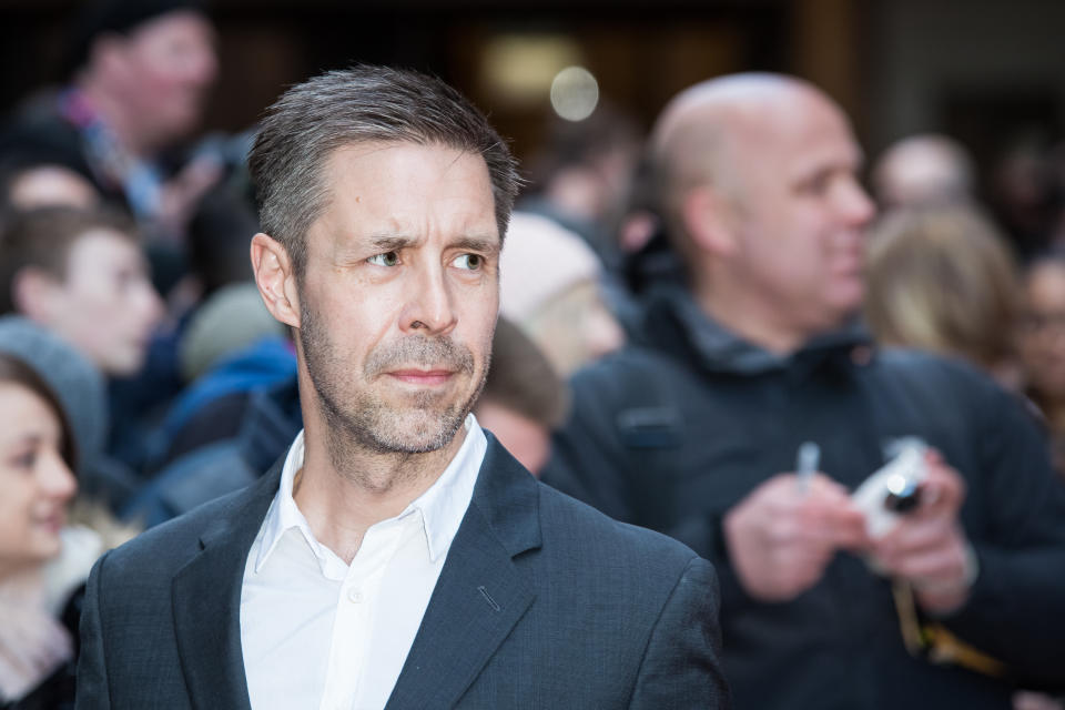 Paddy Considine poses for photographers upon arrival at the Empire Film Awards in London, Sunday, March 20, 2016. (Photo by Vianney Le Caer/Invision/AP)