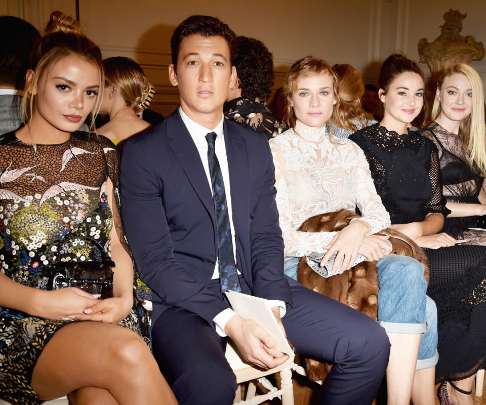 Keleigh Sperry, Miles Teller, Diane Kruger, Shailene Woodley, and Dakota Fanning