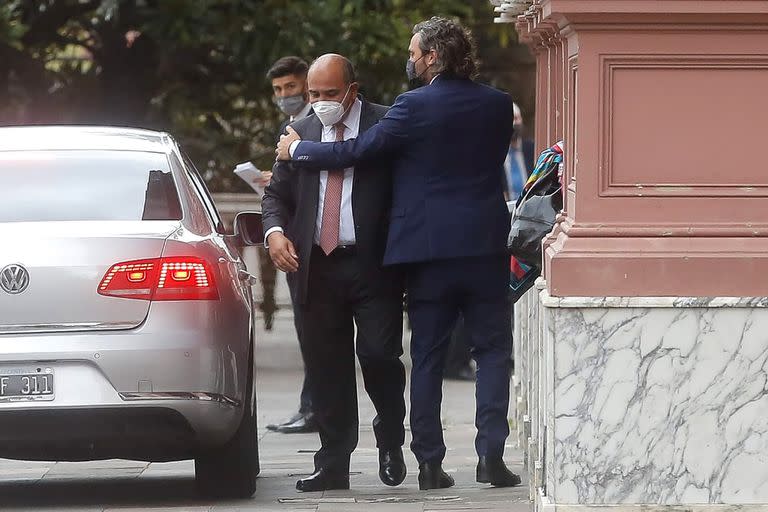 Manzur y Cafiero en Casa de Gobierno