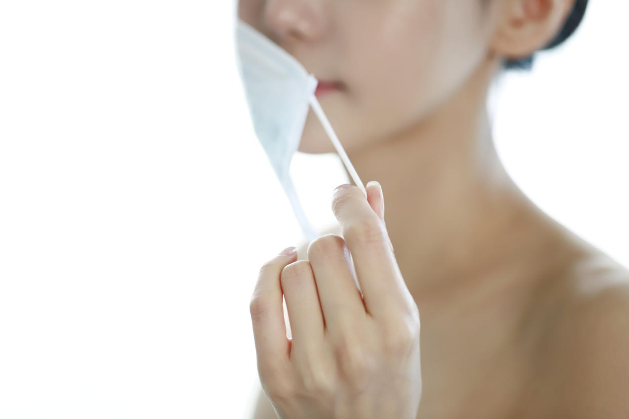 Even if face masks could trigger a cold sore, that's no excuse not to wear one. (Getty Images)