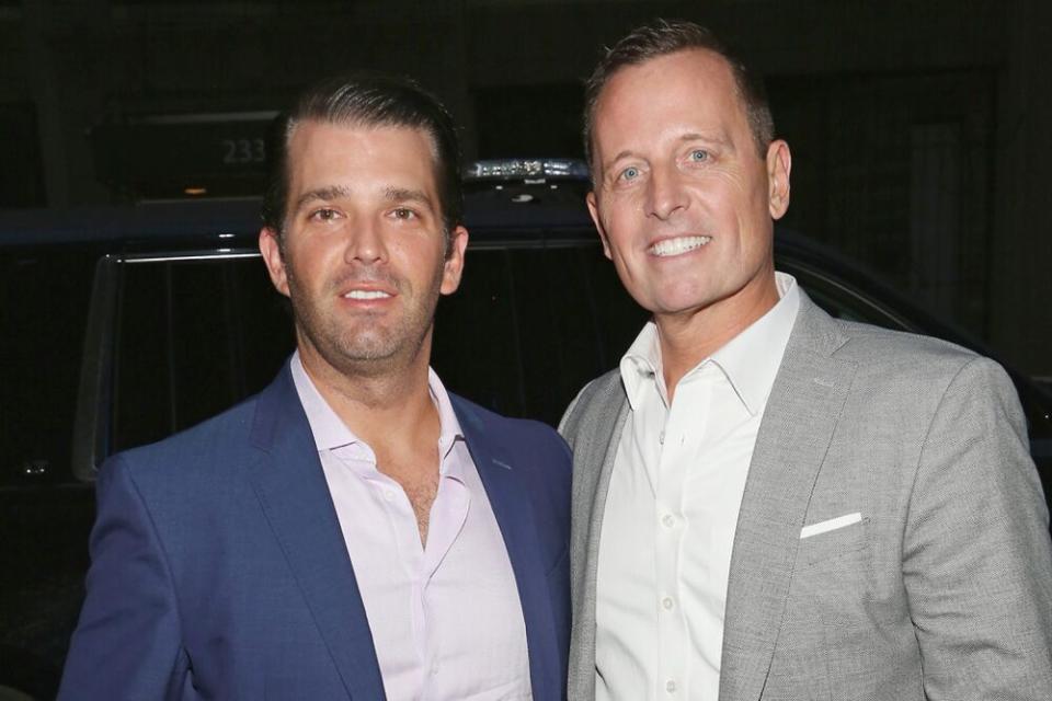 Donald Trump Jr. (left) with Richard Grenell | Sylvain Gaboury/Patrick McMullan via Getty