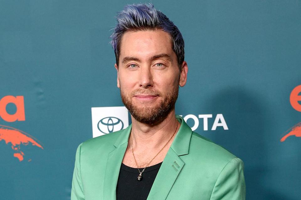 <p>Christopher Polk/Variety via Getty</p> Lance Bass at the 33rd Annual EMA Awards Gala on Jan. 27, 2024 