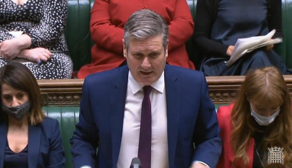 Sir Keir Starmer described the plans as ‘a classic con game’ (House of Commons/PA) (PA Wire)