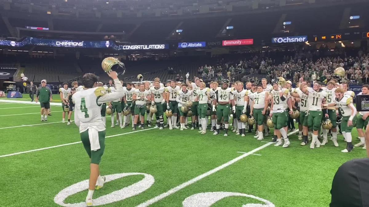 LHSAA 2022 football state championships Ouachita Christian defeats