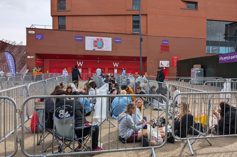 Early access Taylor Swift Eras Tour queue outside Anfield