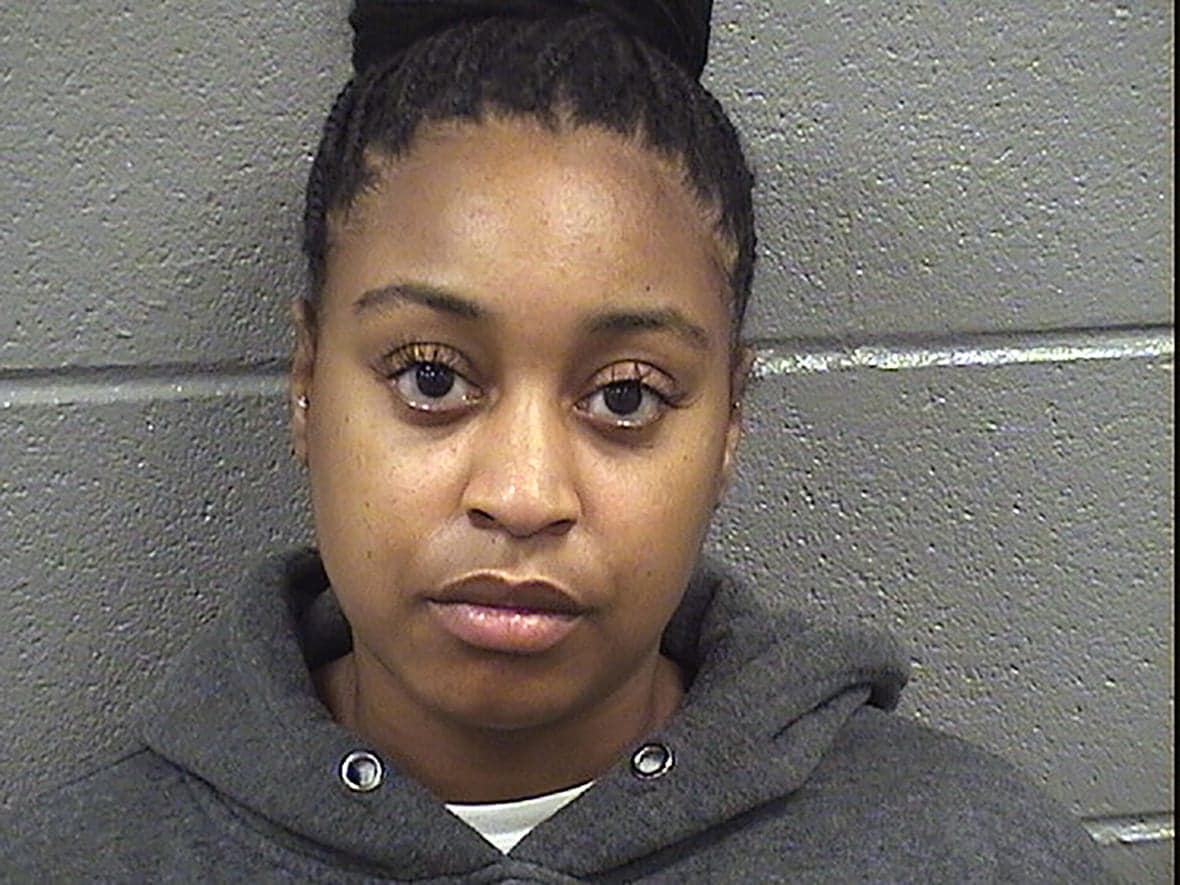 This Aug. 5, 2021, photo provided by the Cook County, Ill., Sheriff’s Office shows Melvina Bogard, a Chicago police officer, who was found not guilty Tuesday, Nov. 22, 2022, in the February 2020 shooting and wounding of an unarmed man during a struggle at a downtown commuter train station. (Cook County Sheriff’s Office via AP, File)