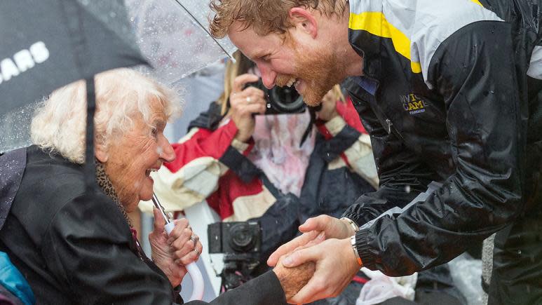 Prince Harry and Daphne Dunne in 2017