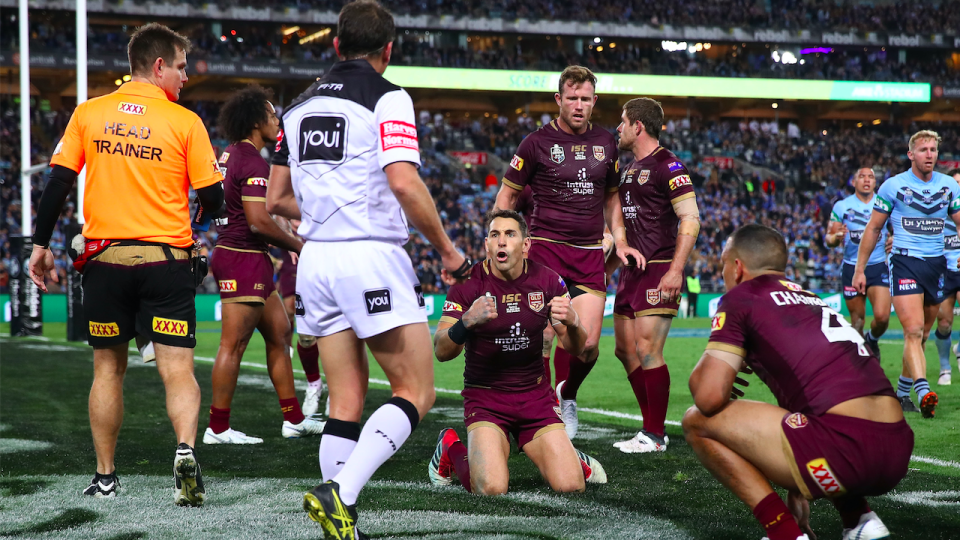 Queensland had a controversial penalty try awarded against them. Pic: Getty