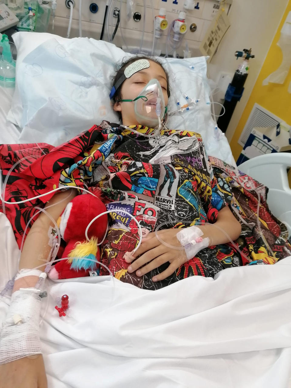 The 12-year-old has been in and out of hospital all her life. (SWNS)