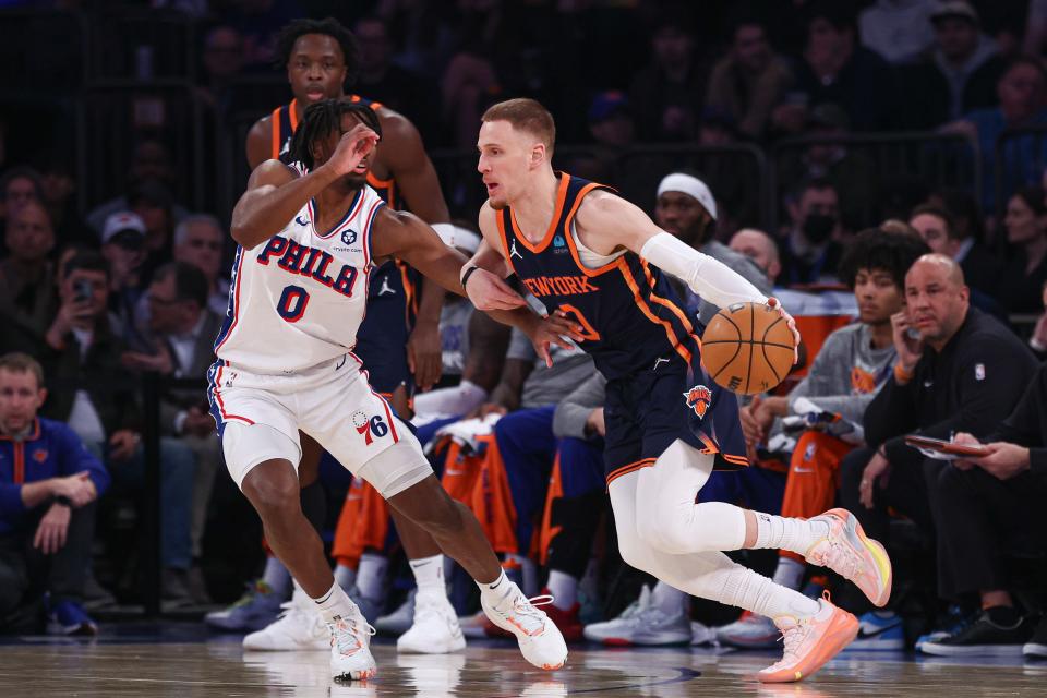 How to watch the New York Knicks vs. Philadelphia 76ers first-round NBA Playoffs series on TV.