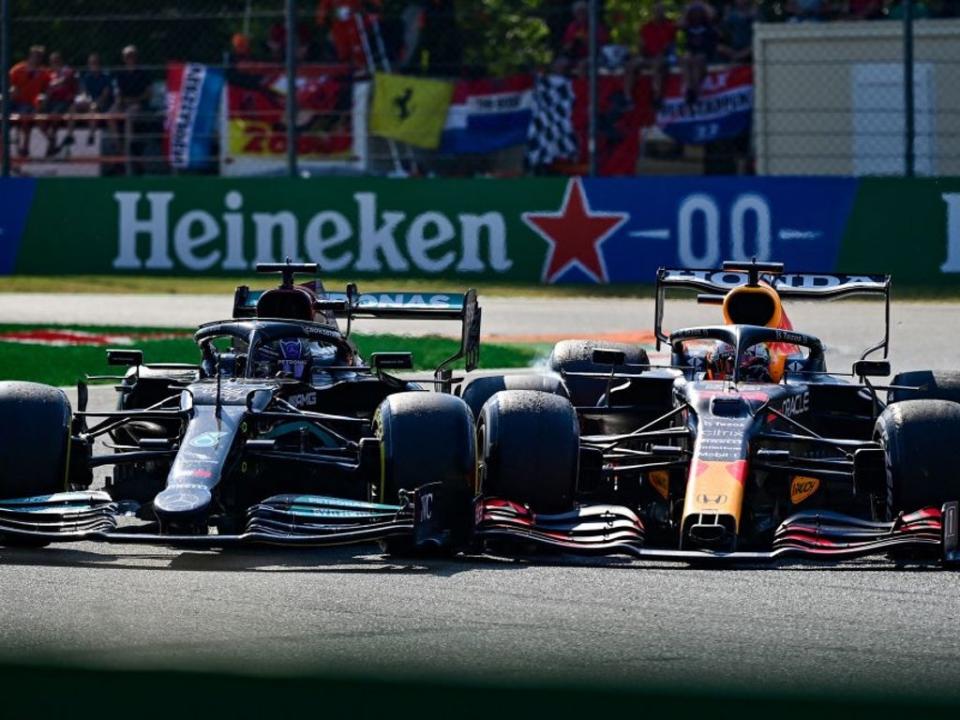 Hamilton and Verstappen are set to do battle once more this weekend (AFP via Getty Images)