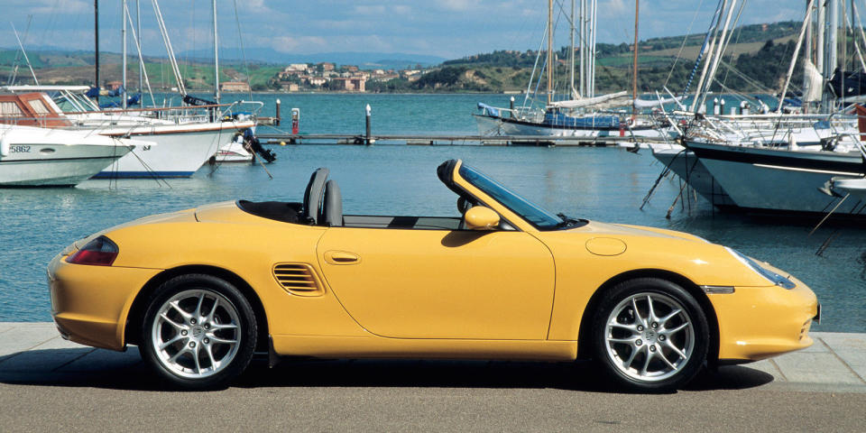 <p>You could argue that the first-generation Boxster is among the five most important cars in Porsche's history. It was a <a rel="nofollow noopener" href="http://www.roadandtrack.com/car-culture/car-design/features/a28621/a-look-back-at-the-car-that-saved-porsche-20-years-of-the-boxster/" target="_blank" data-ylk="slk:huge sales hit that came at the company's lowest point;elm:context_link;itc:0;sec:content-canvas" class="link ">huge sales hit that came at the company's lowest point</a>, and ensured a bright future for Porsche. The Boxster also cast the mold for some of Porsche's greatest driver's cars of the 21st century.</p>