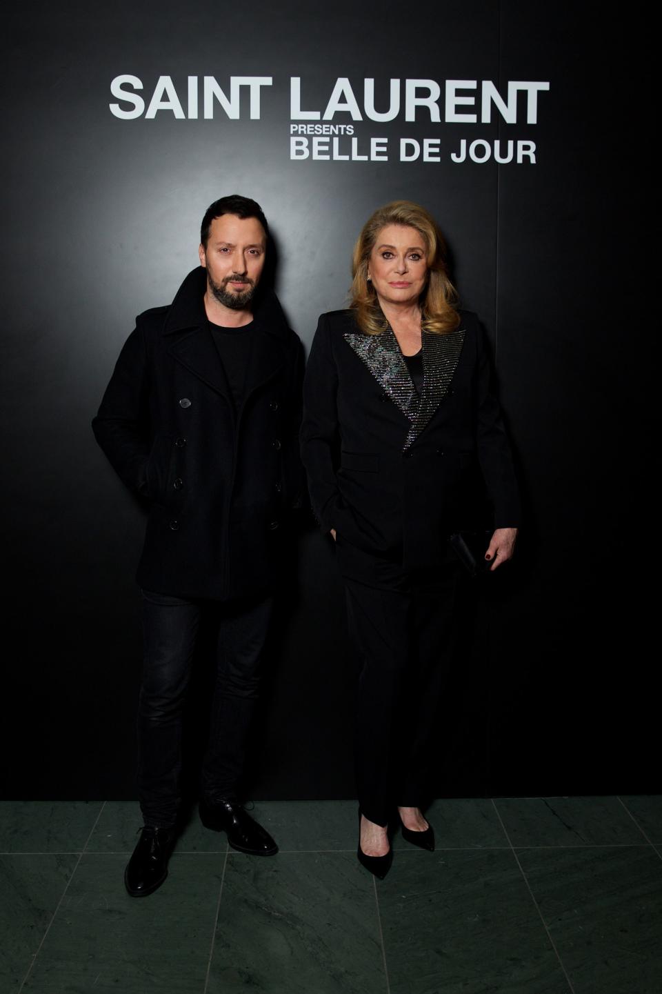 At the Museum of Modern Art, Catherine Deneuve and Anthony Vaccarello hosted a 50th birthday party for Luis Buñel’s cult film Belle de Jour.