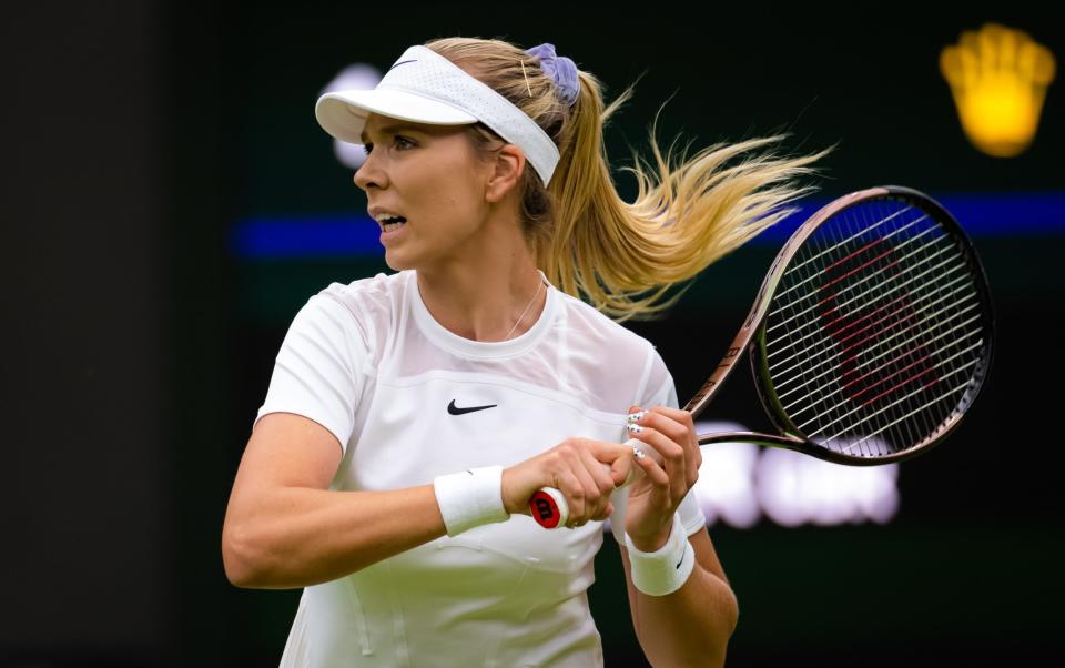 Katie Boulter will meet Harmony Tan in the third round after beating Karolina Pliskova - GETTY IMAGES