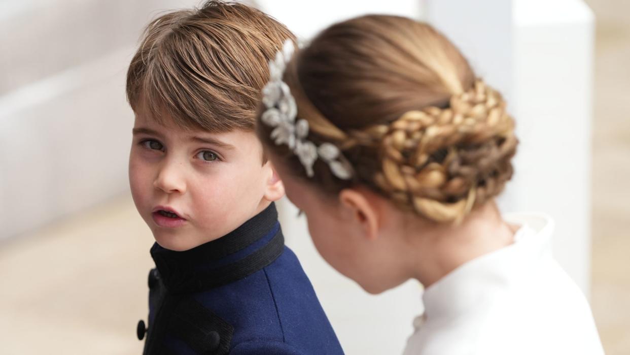  Prince Louis and Princess Charlotte at the Coronation of King Charles III 