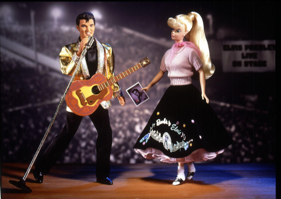 Barbie Loves Elvis dolls, circa 1997.&nbsp;