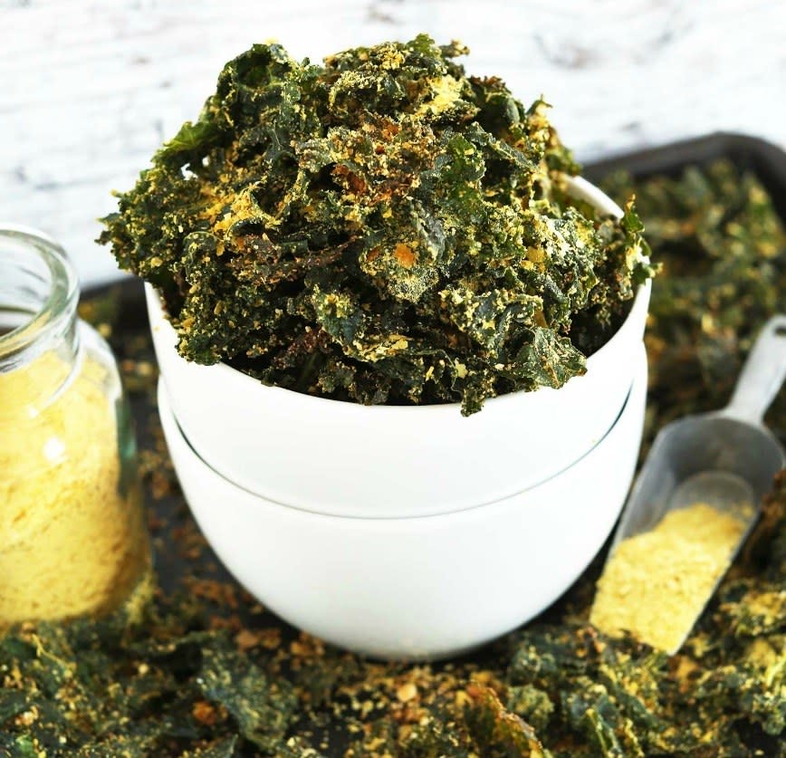30-Minute Cheesy Kale Chips from Minimalist Baker