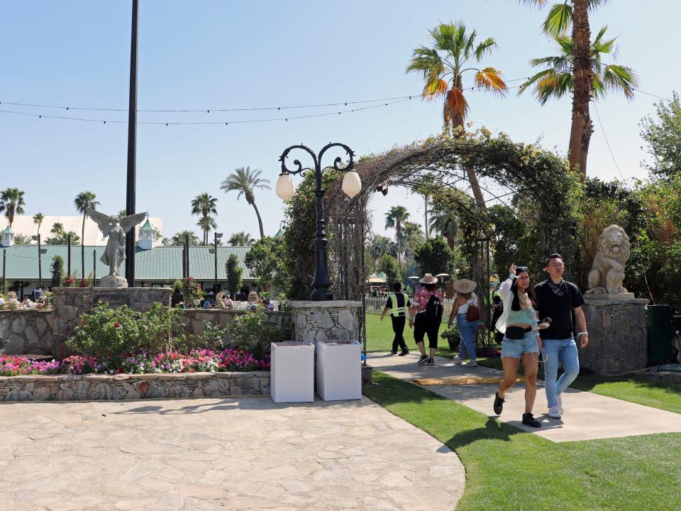 coachella VIP rose garden