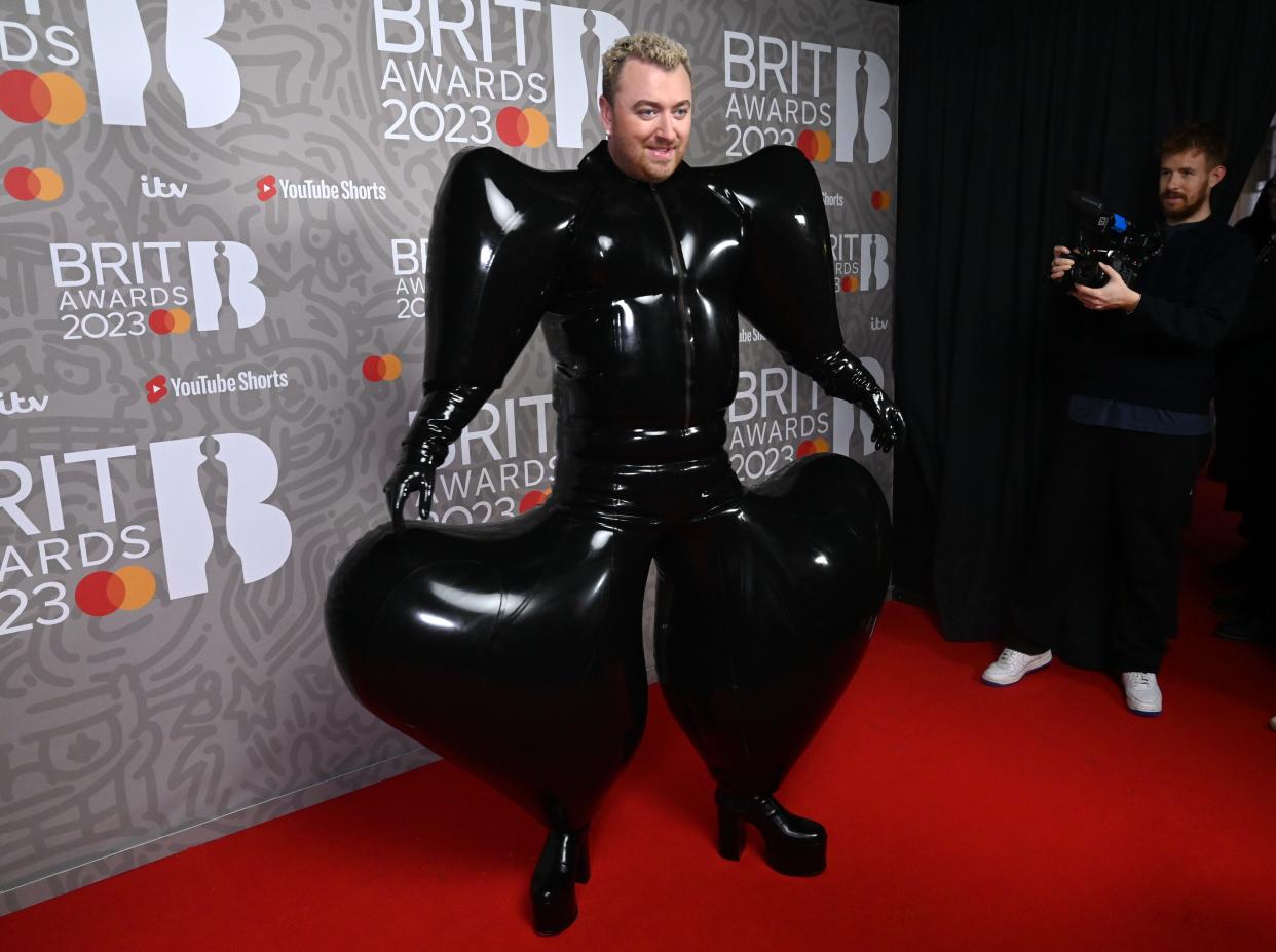 Sam Smith at the 2023 Brit Awards.