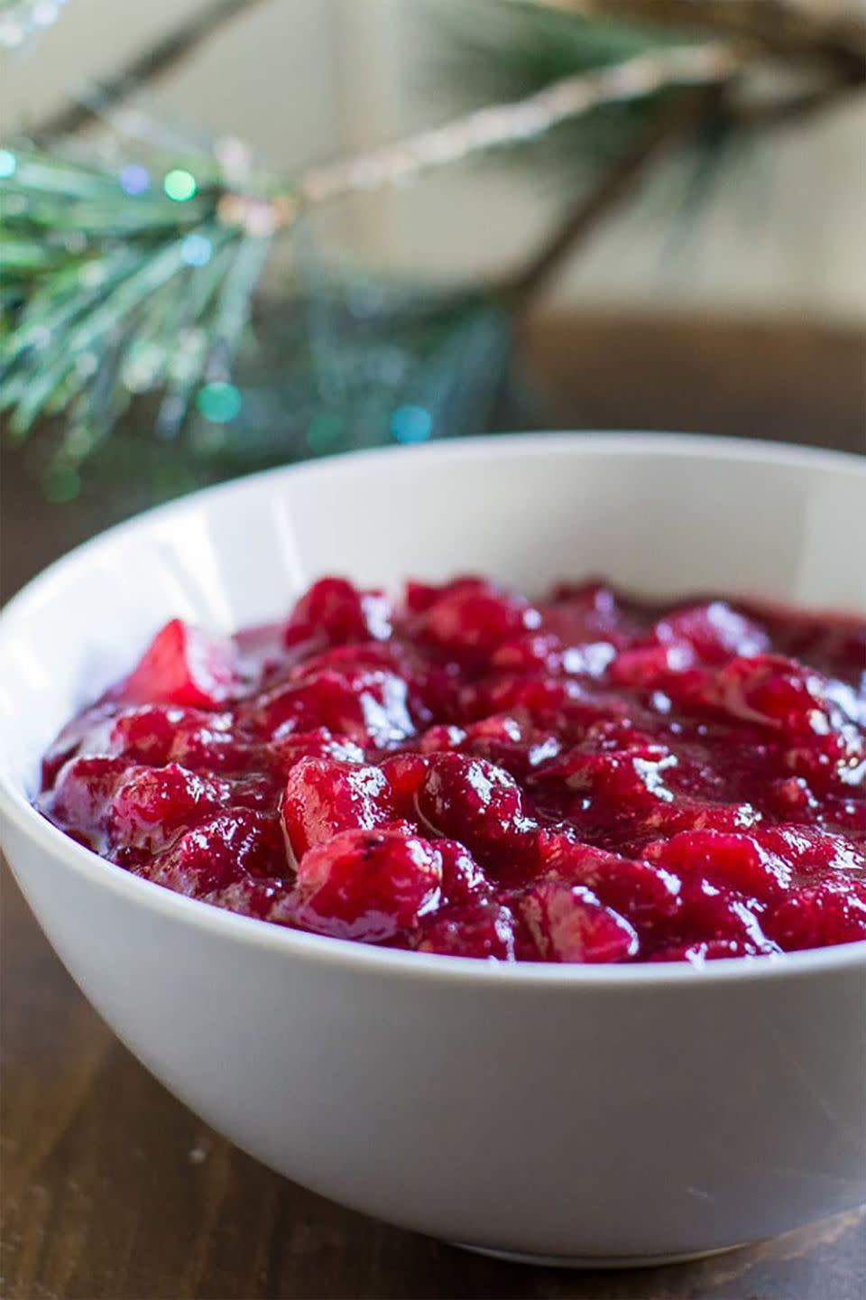 Homemade Cranberry Sauce With Apples