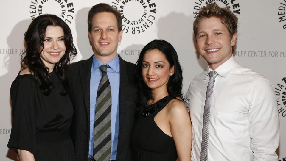 Julianna Margulies, Josh Charles, Archie Panjabi and Matt Czuchry, 2010, The Good Wife cast