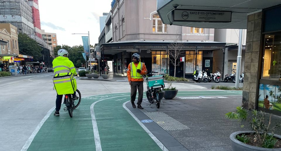 The lanes are popular among delivery drivers and commuters alike. Source: Yahoo News Australia. 