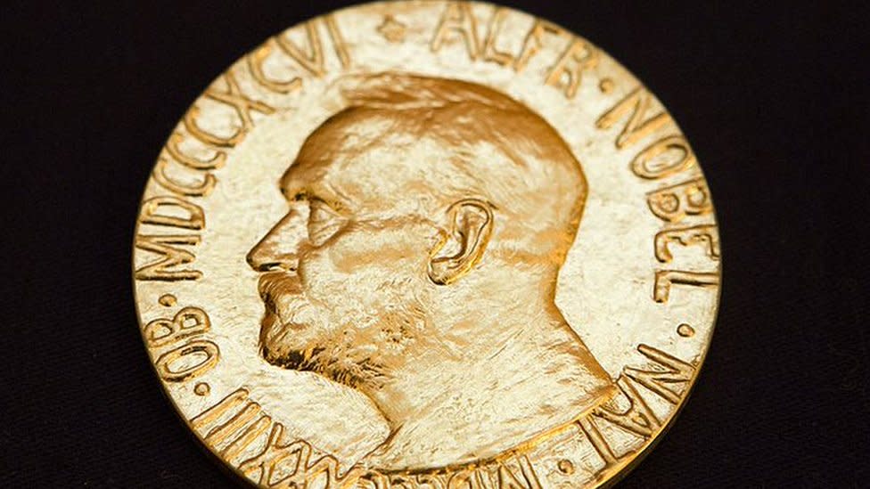 Medalla del premio Nobel.