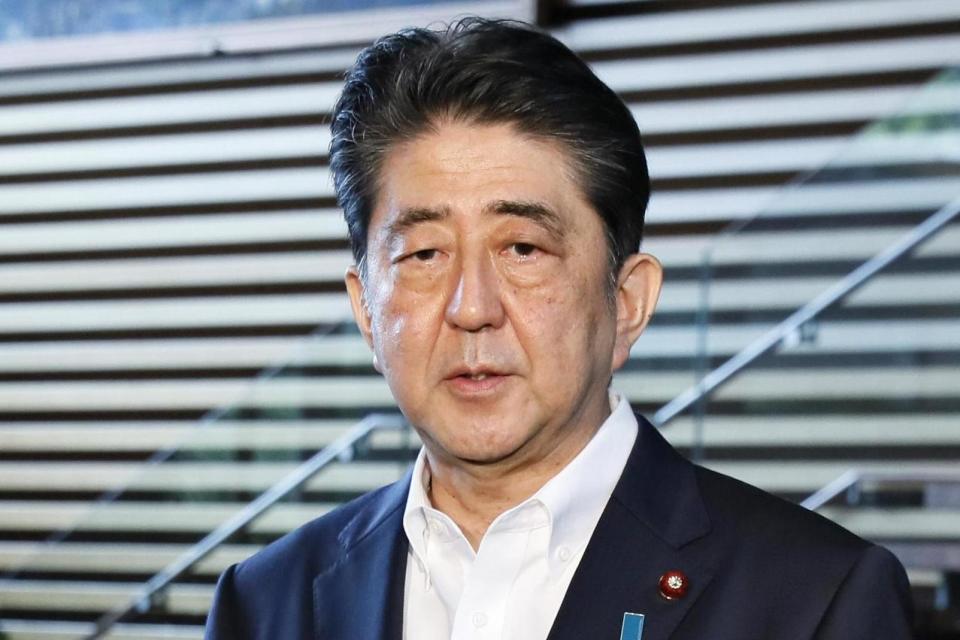 Condemnation: Japanese Prime Minister Shinzo Abe: EPA