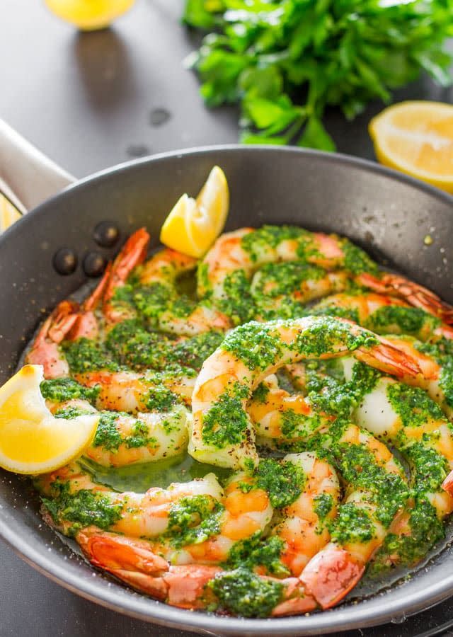 Garlic Parsley Butter Shrimp