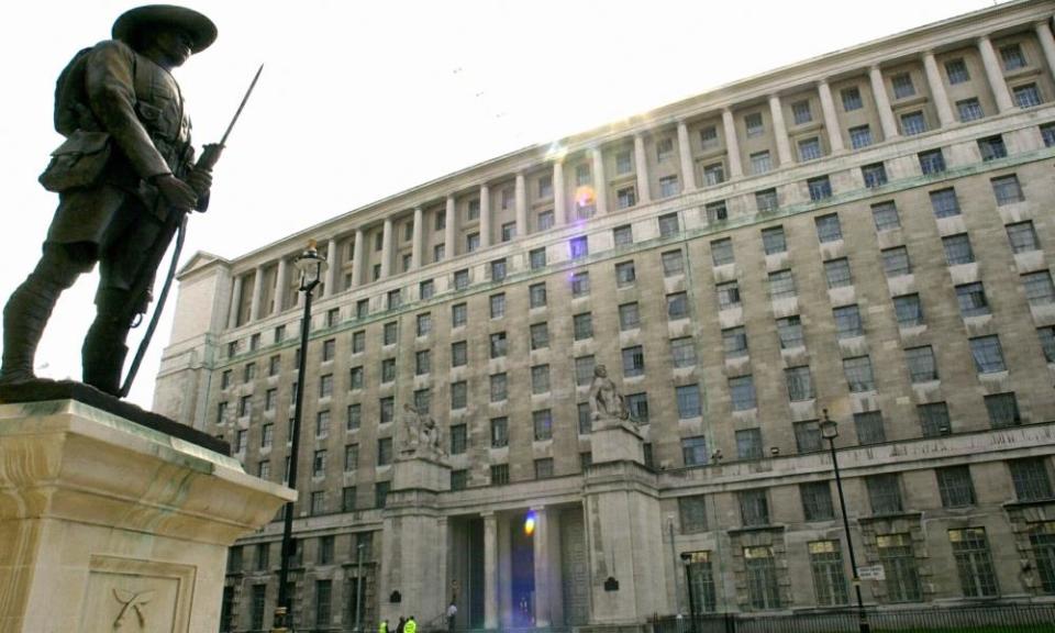 The Ministry of Defence’s building in Whitehall.