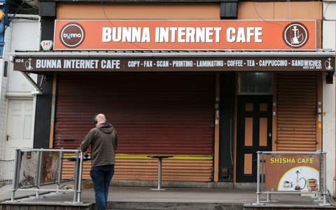 Salih Khater was living in a Birmingham flat above an internet cafe until about four months ago - Credit: James Ward/Caters News 