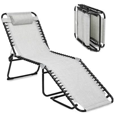 Folding lounge chairs perfect for the beach or your backyard