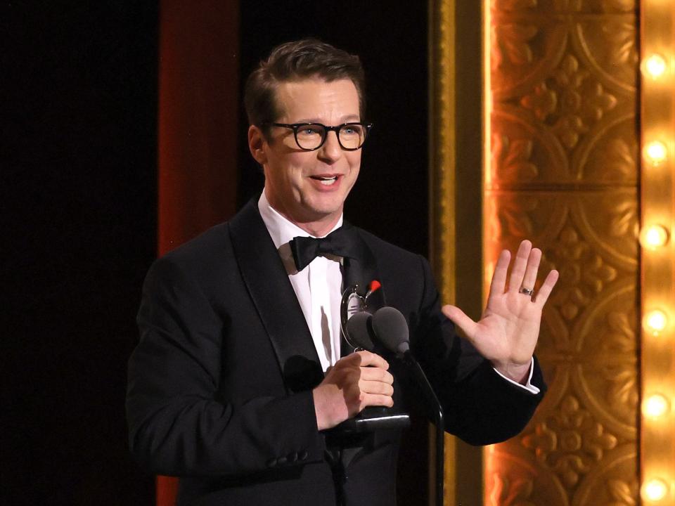 Sean Hayes accepts the award for Best Leading Actor in a Play (Getty Images for Tony Awards Pro)
