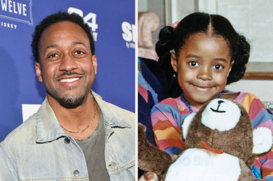 Jaleel White at an event; Keshia Knight Pulliam as Rudy Huxtable