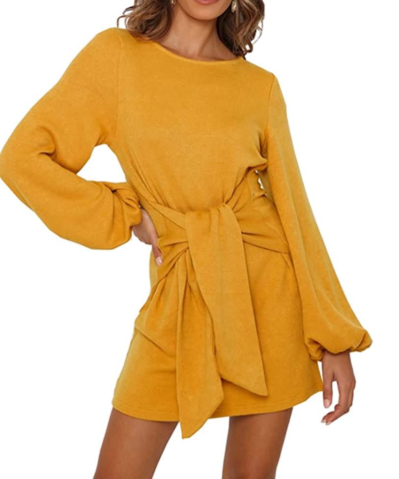 This dress comes in sizes S to XXL. <a href="https://amzn.to/38q9P5g" target="_blank" rel="noopener noreferrer">﻿Find it starting for $22 at Amazon</a>. Prices may vary depending on colors and sizes. 