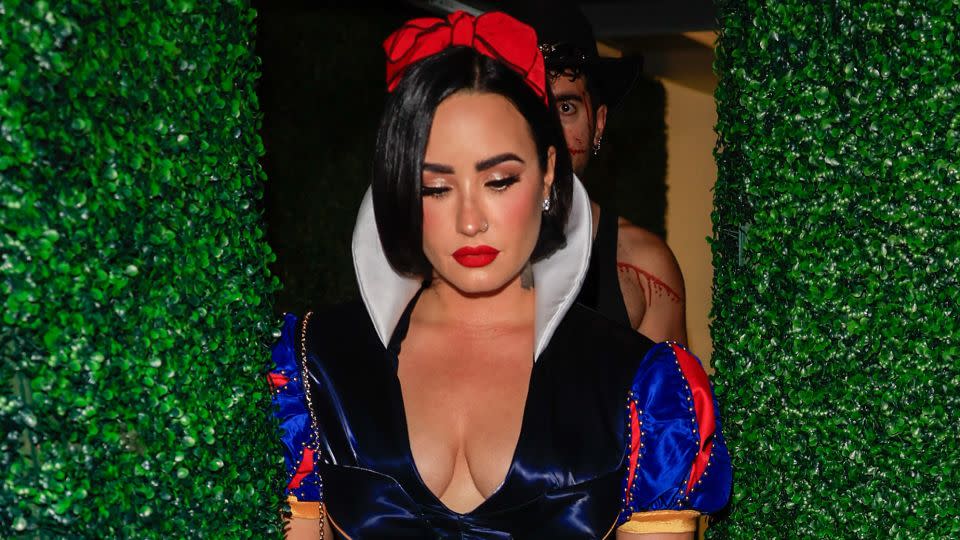 Demi Lovato opted for a corseted Snow White look. - Rachpoot/Bauer-Griffin/GC Images/Getty Images