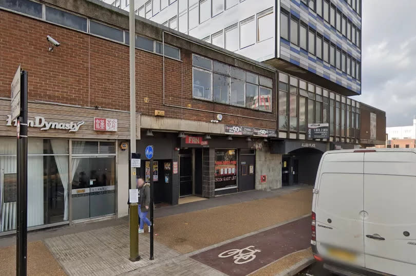 The trouble started at the Fan Club in Abbey Street, Leicester