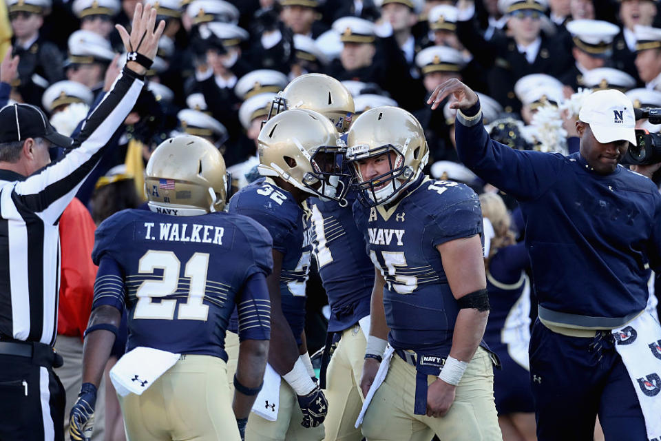 Navy defeated Tulsa to take control in the AAC West. (Getty)