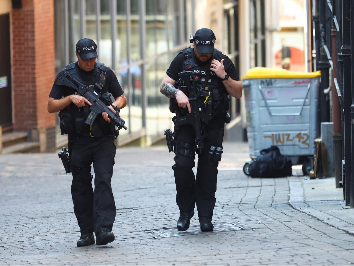 Police searched streets and homes across Nottingham (.)