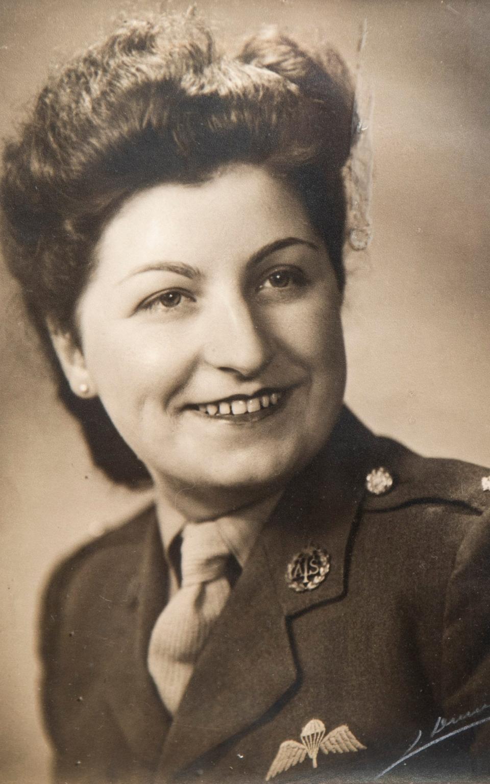 Monique Hanotte in her wartime uniform - family photograph