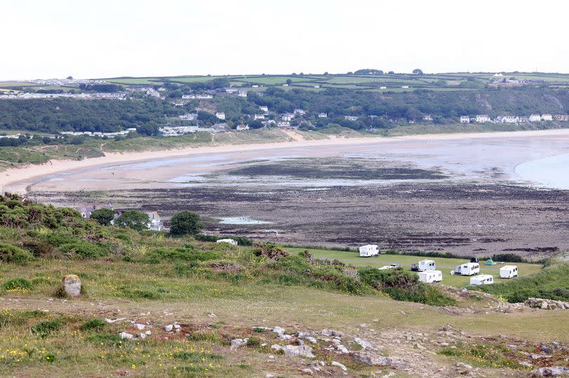 Looking across Port Eynon