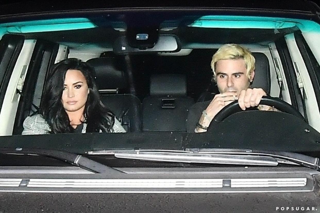 Demi captada en L.A. junto a su amigo Henry Levy este pasado fin de semana. Popsugar