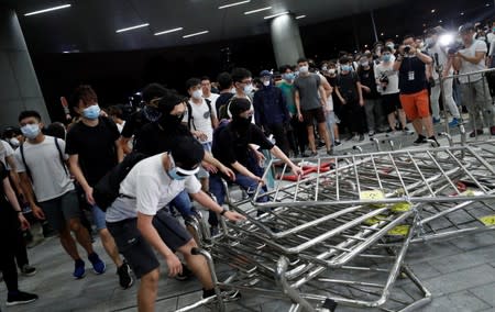 Protest to demand authorities scrap a proposed extradition bill with China, in Hong Kong