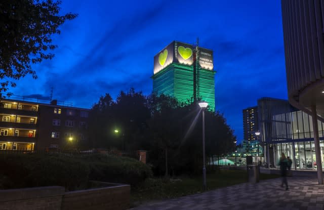 Tower block fire in London