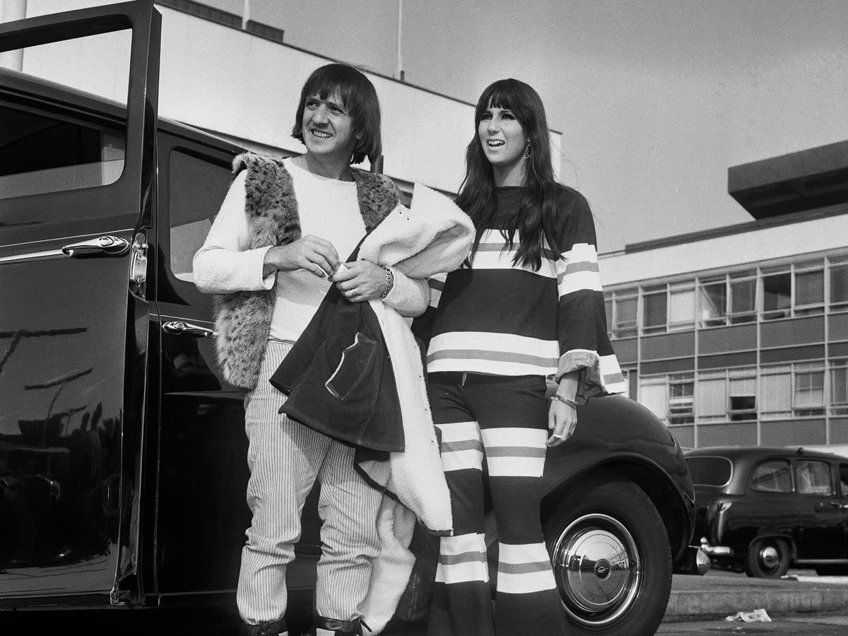 Cher with husband Sonny Bono in 1965 (Getty Images)