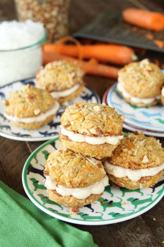 <p>Southern Bite</p><p><strong>Get the recipe: <a href="https://southernbite.com/carrot-cake-whoopie-pies-cinnamon-cream-cheese-filling/" rel="nofollow noopener" target="_blank" data-ylk="slk:Carrot Cake Whoopie Pies;elm:context_link;itc:0;sec:content-canvas" class="link rapid-noclick-resp">Carrot Cake Whoopie Pies</a></strong></p>