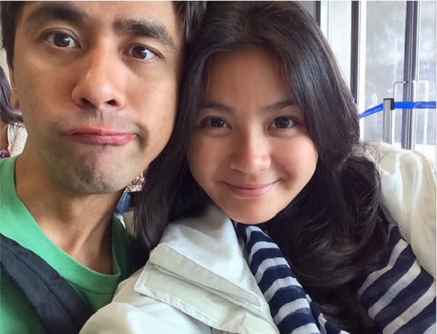 Paula Peralejo and husband Charlie Fernandez in this Instagram post before hopping to their next travel adventure (Instagram/paulatheexplorer)