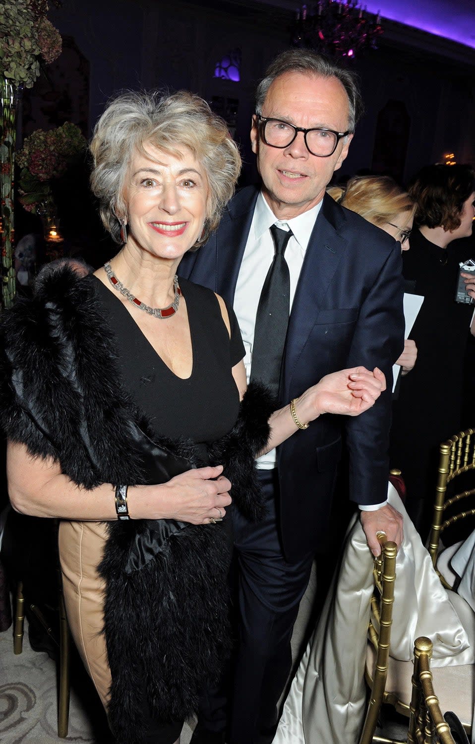 Stage career: Maureen Lipman with director Jonathan Kent at the 2013 Evening Standard Theatre Awards (Dave Benett)