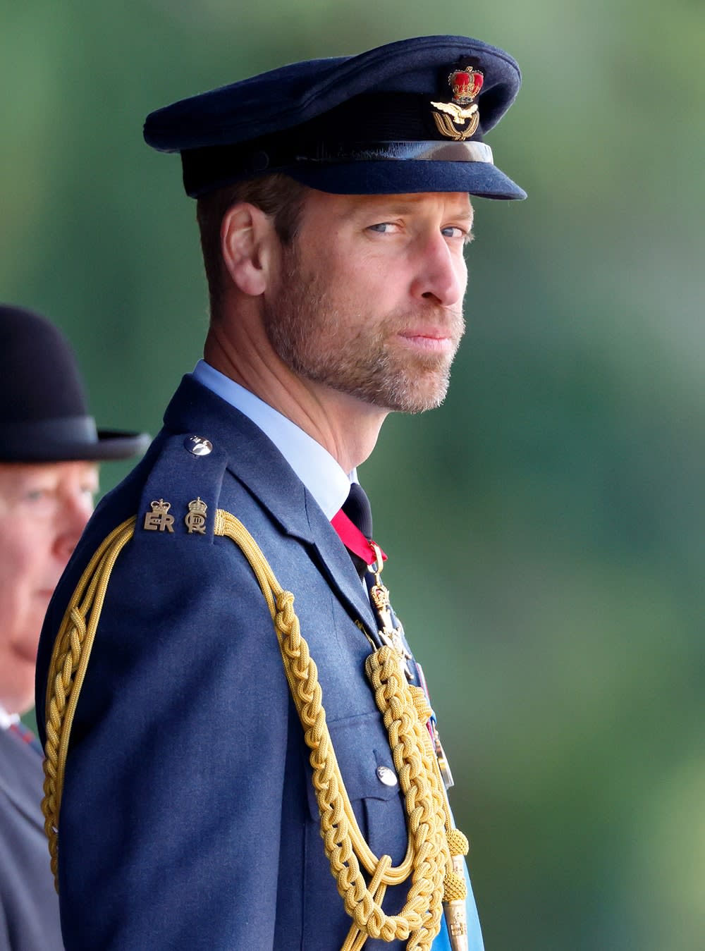 Prince William in his military uniform looking to the side.