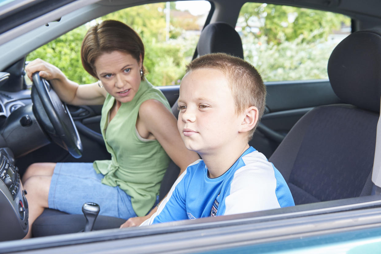 True crime: Sinead Keenan as Mel Jones and Sonny Beyga as Rhys Jones in Little Boy Blue: ITV